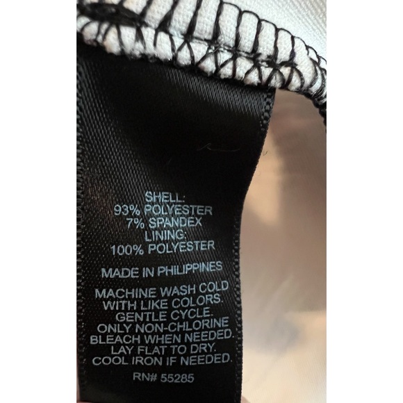 EXPRESS Printed Mini Dress, Pink/Black/White, Size 4 - Picture 8 of 8